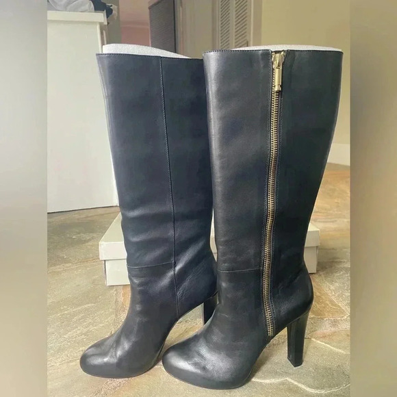 Banana Republic Black Heeled Boots| Size 10 - Picture 1 of 13
